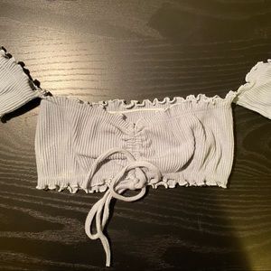 SUPER CUTE LIGHT BLUE TOP